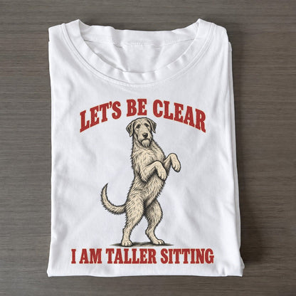 Irish Wolfhound Dog Declarations Classic T-shirt – White