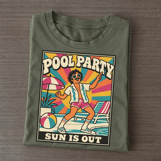 Poolside Boogie Bodies Classic T-shirt – Army Green