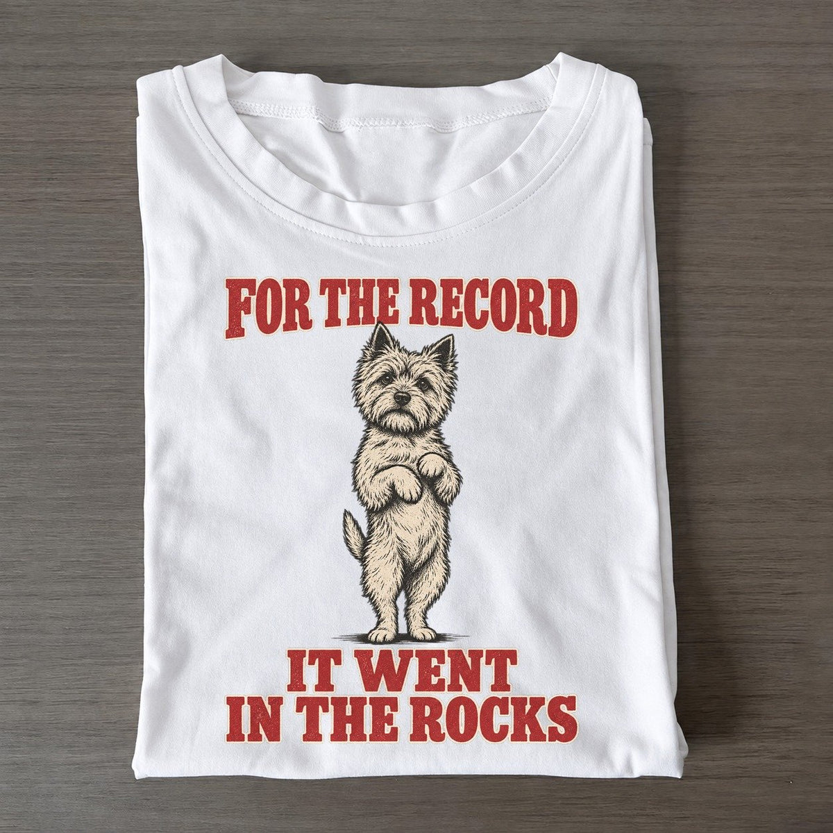 Cairn Terrier Dog Declarations Classic T-shirt – White