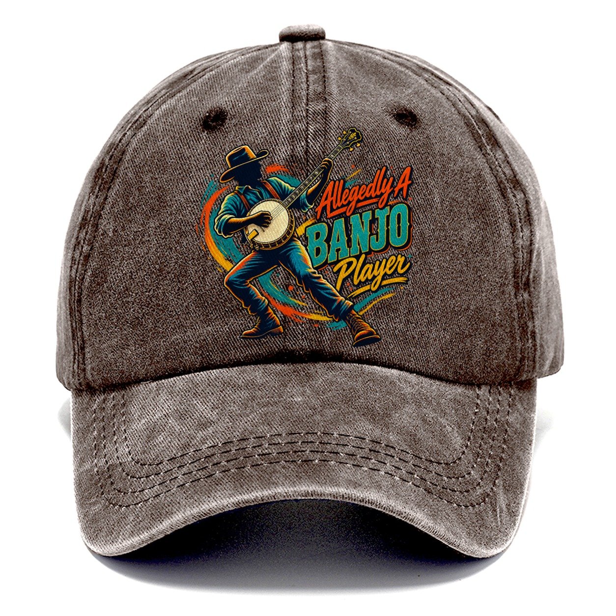 Allegedly A Banjo Player Music Instruments Classic Cap – Brown