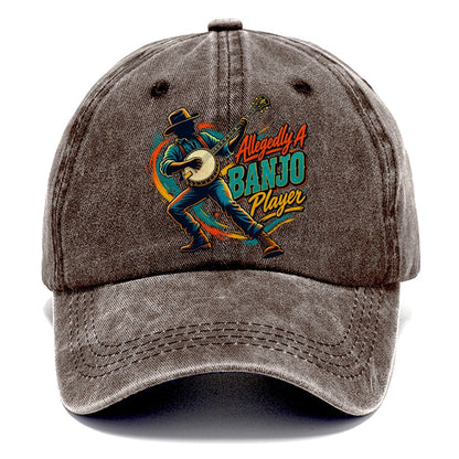 Allegedly A Banjo Player Music Instruments Classic Cap – Brown