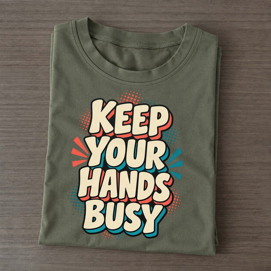 Keep Your Hands Busy Classic T-shirt – Army Green