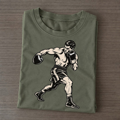 Boxer Body Hook Global Sports Ink Figures Classic T-shirt – Army Green