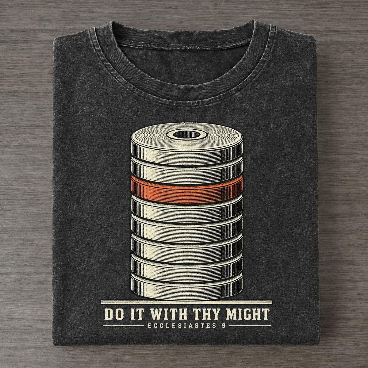 Do It With Thy Might The Rep Counter Vintage T-shirt – Black