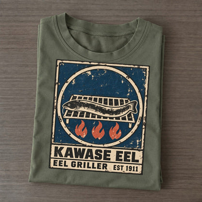 Kawase Eel Grill Noren Trade Co Classic T-shirt – Army Green