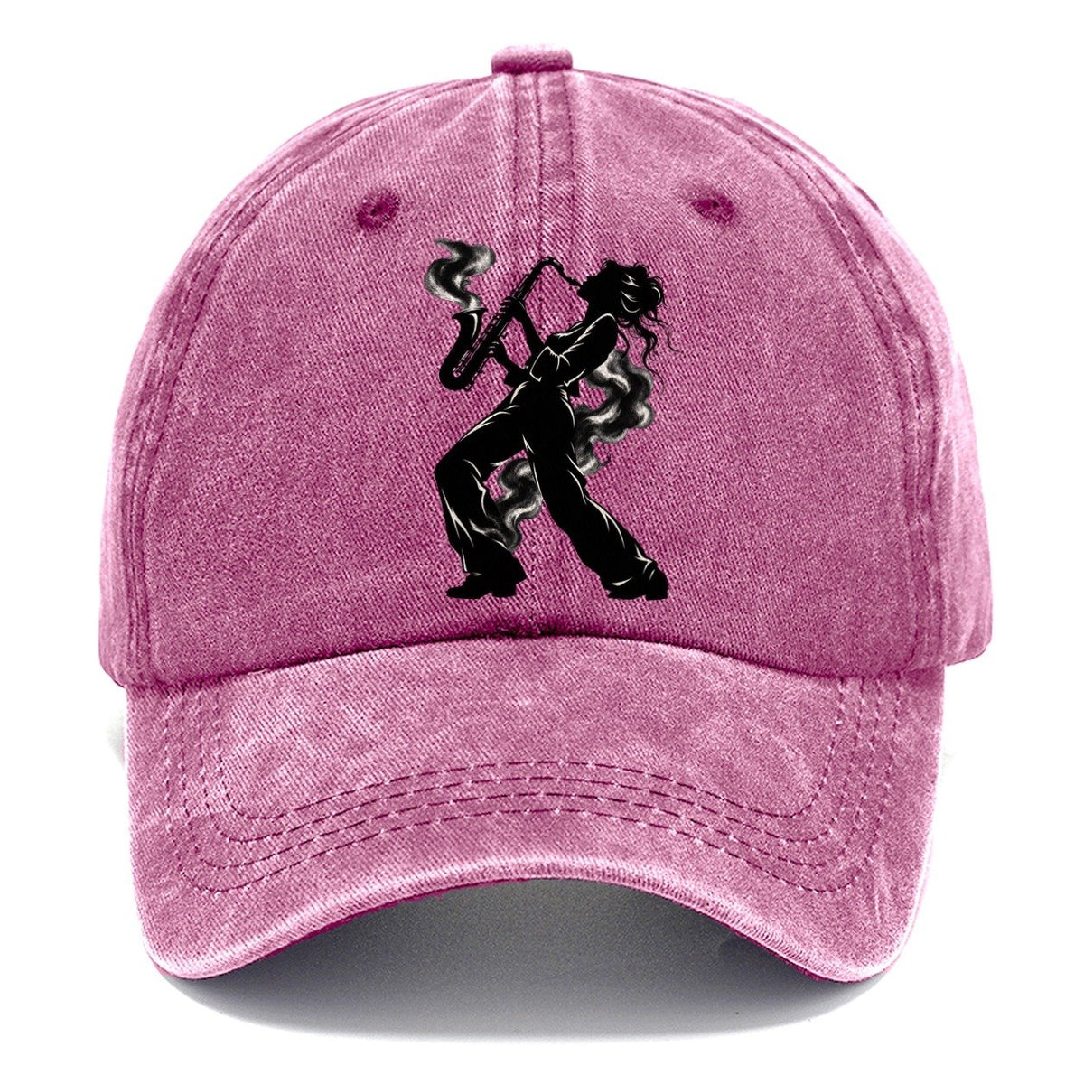 Woman Saxophone Player Classic Cap – Dusty Rose