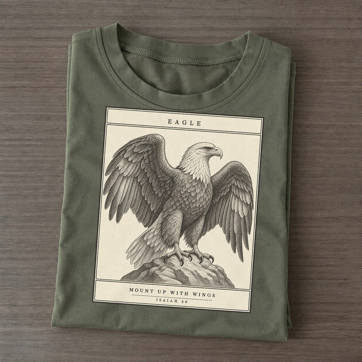 Eagle Specimen Plate Creature Canticle Classic T-shirt – Army Green