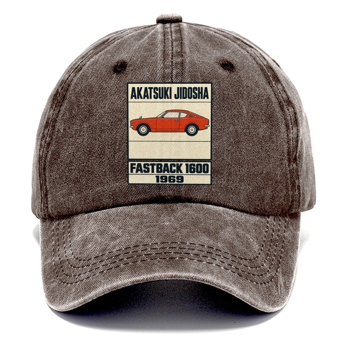 Akatsuki Fastback Showa Speed Plates Classic Cap – Brown