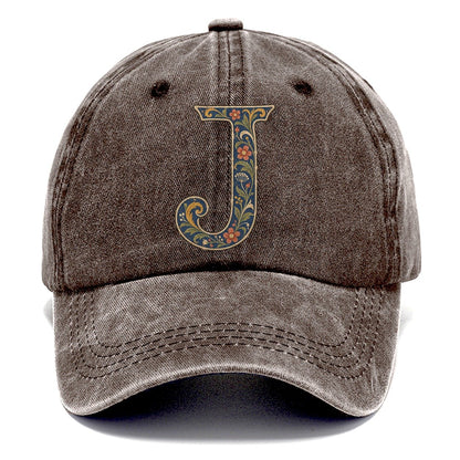 Wildflower J Monogram Classic Cap – Brown