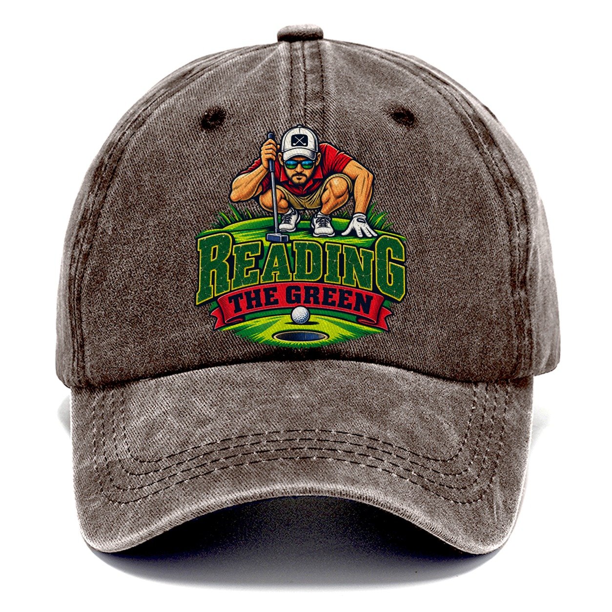 Reading The Green Golf Life Classic Cap – Brown