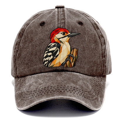 Red Bellied Woodpecker Wildwood Mosaic Classic Cap – Brown