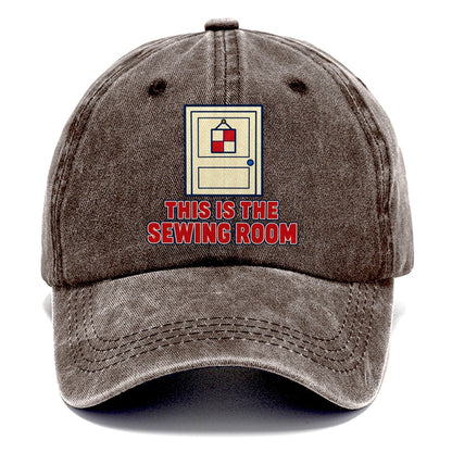 This Is The Sewing Room Sewing And Quilting Classic Cap – Brown