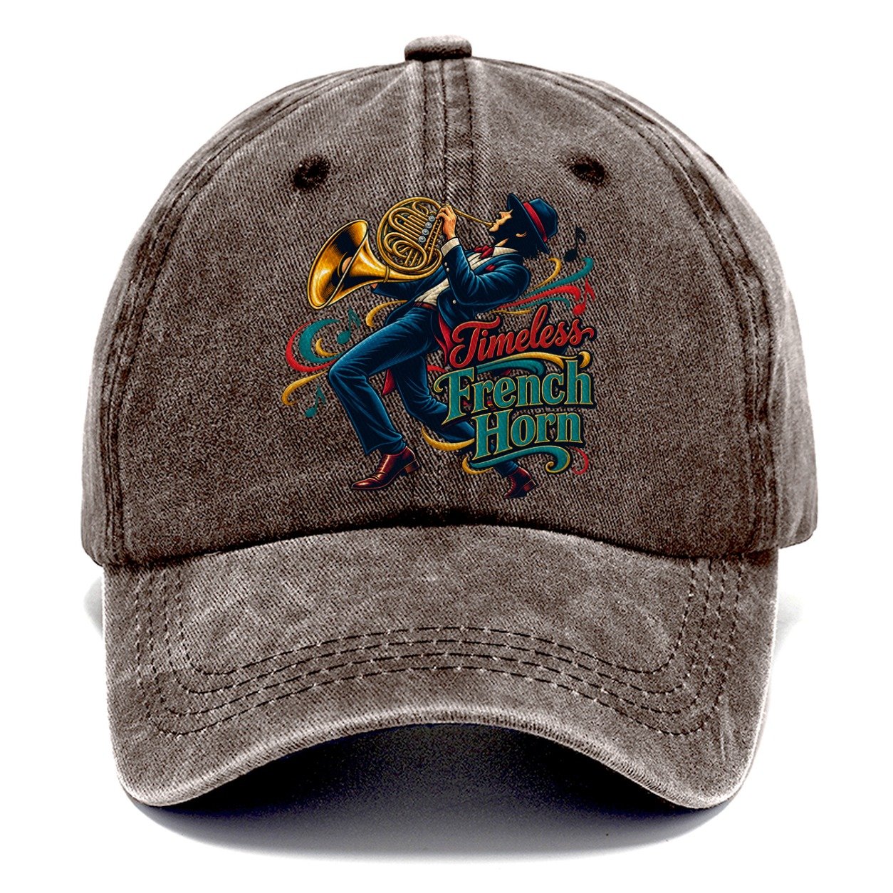 Timeless French Horn Music Instruments Classic Cap – Brown