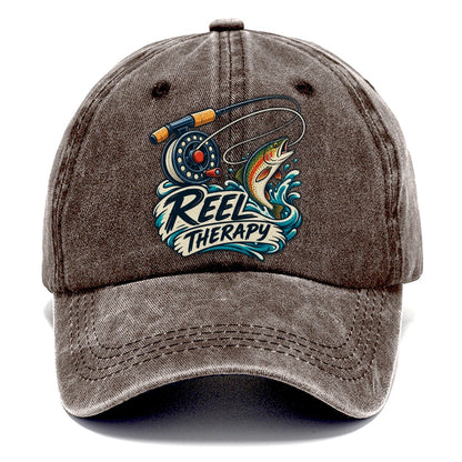 Reel Therapy Fishing Elegant Classic Cap – Brown