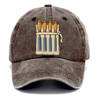 Chisel Roll Woodworking Classic Cap – Brown