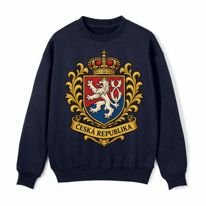 Czech Republic Lion Fleece Sweatshirt – Navy Blue