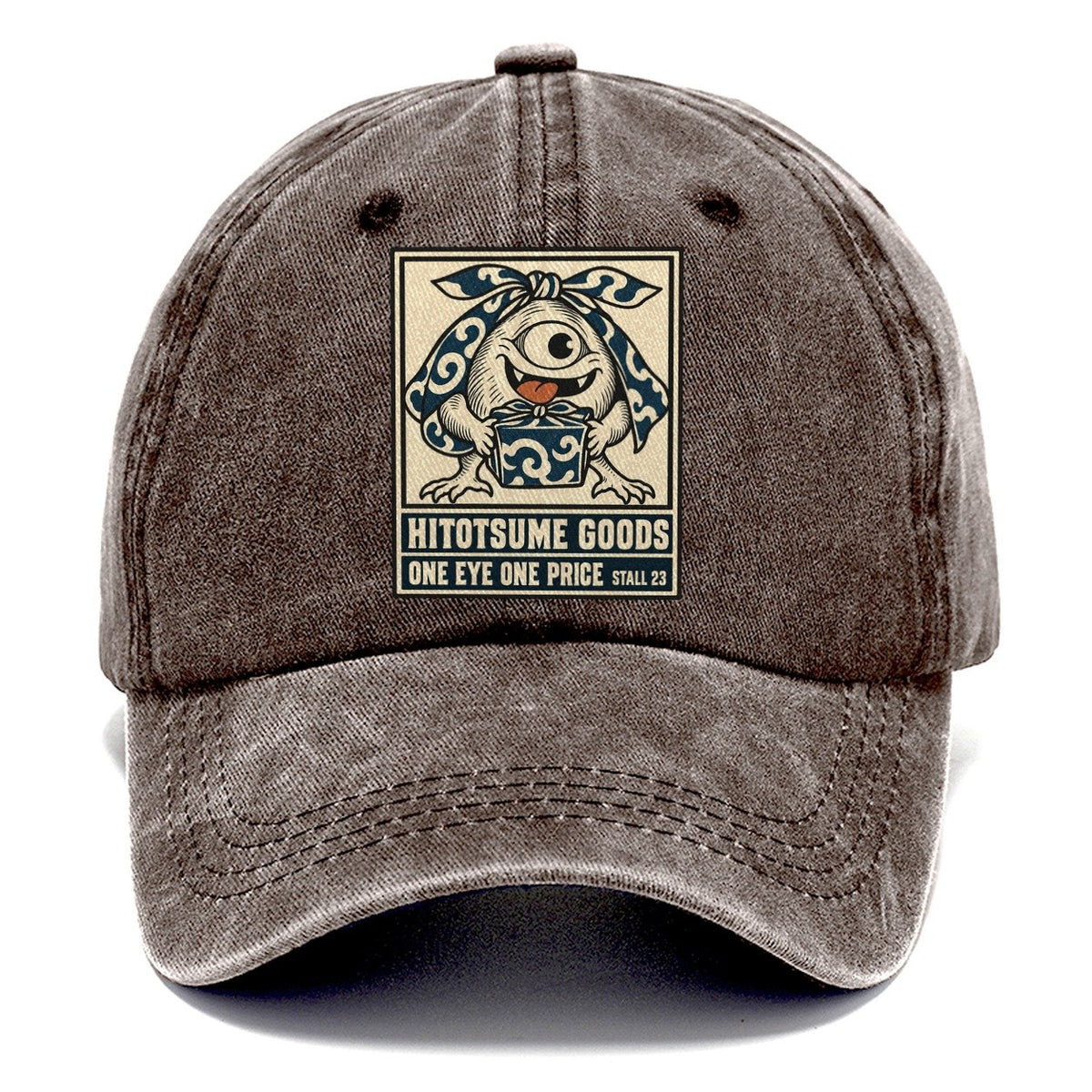 Hitotsume Goods Yokai Night Market Classic Cap – Brown