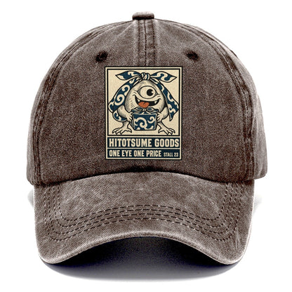 Hitotsume Goods Yokai Night Market Classic Cap – Brown