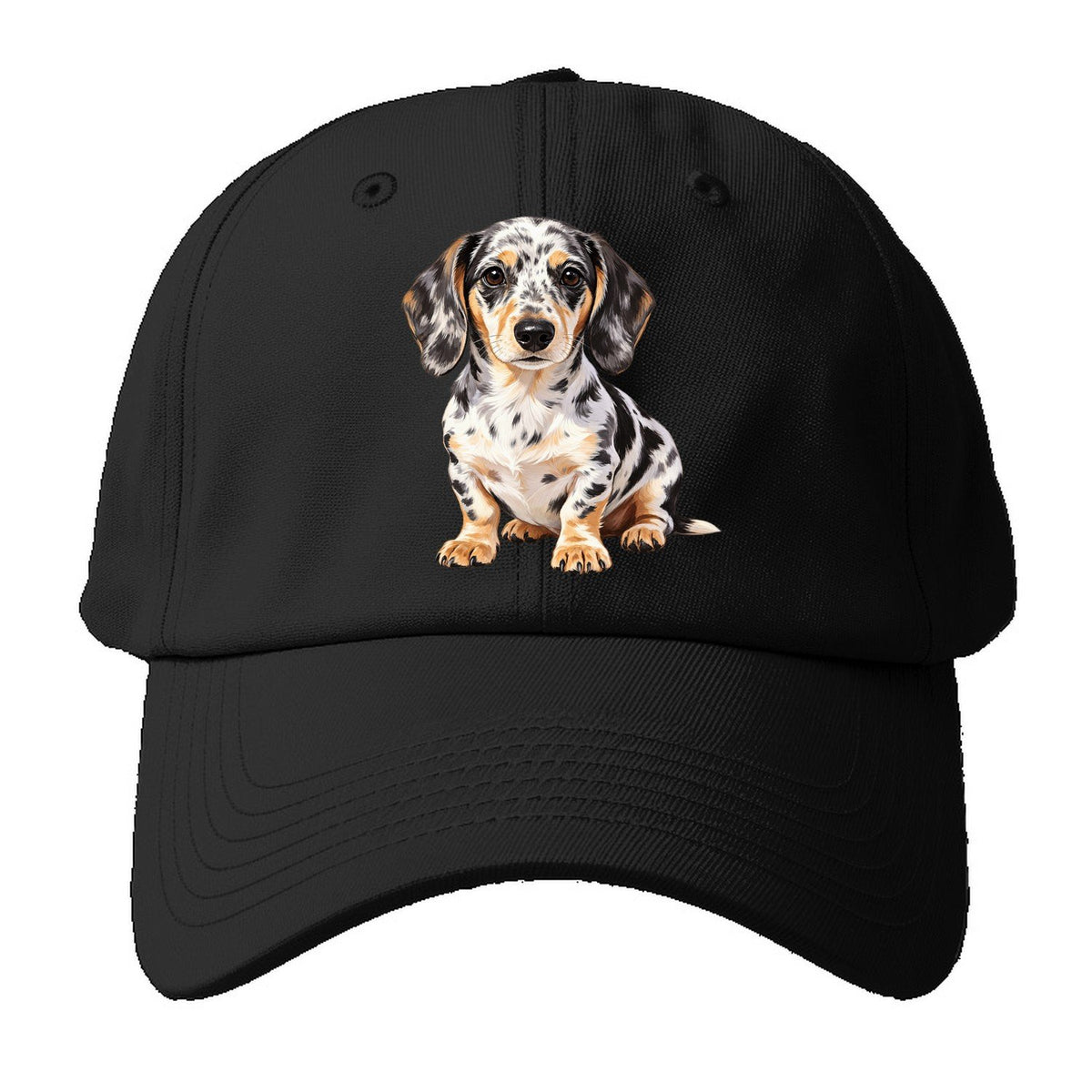 Dachshund Transparent Baseball Cap – Black