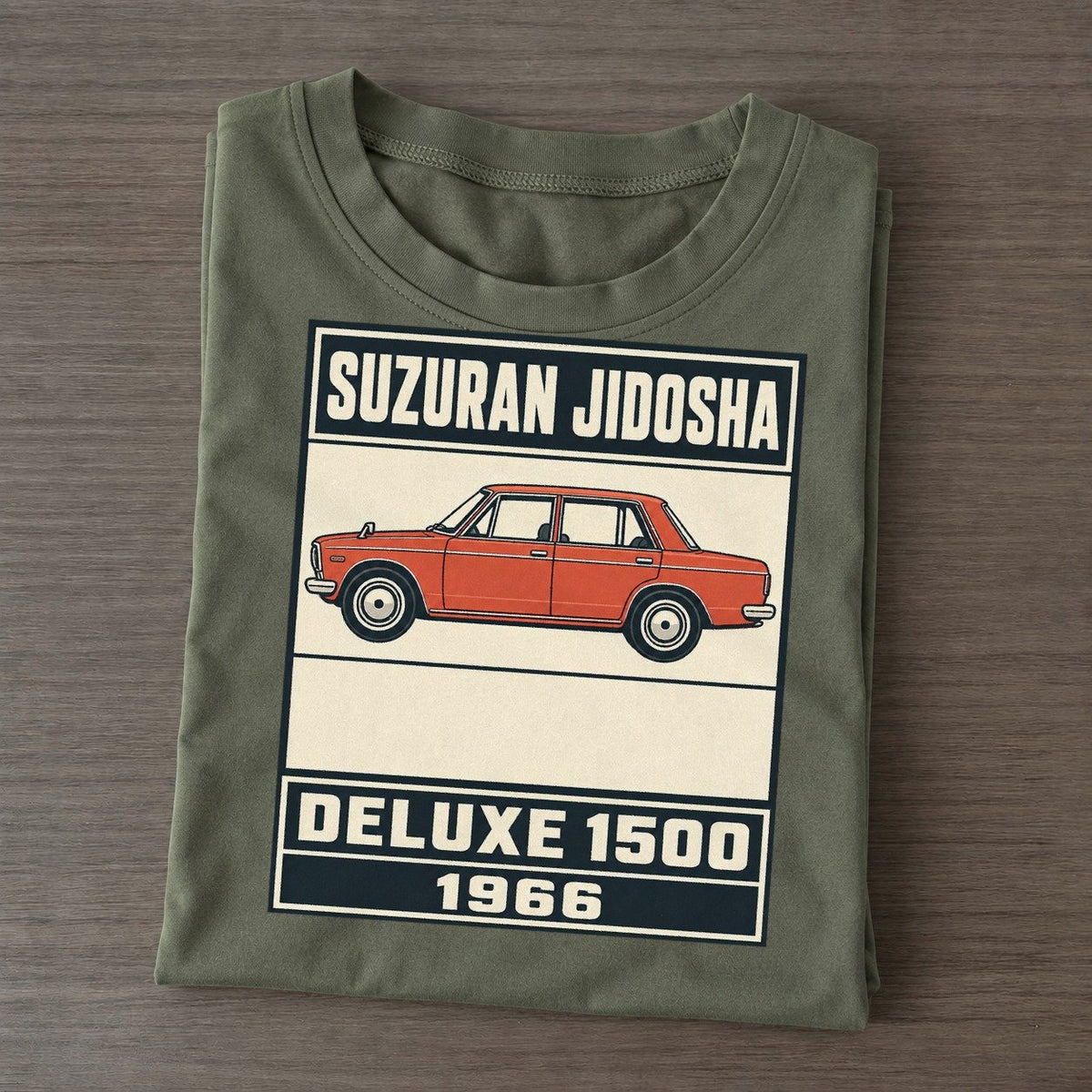 Suzuran Deluxe Showa Speed Plates Classic T-shirt – Army Green