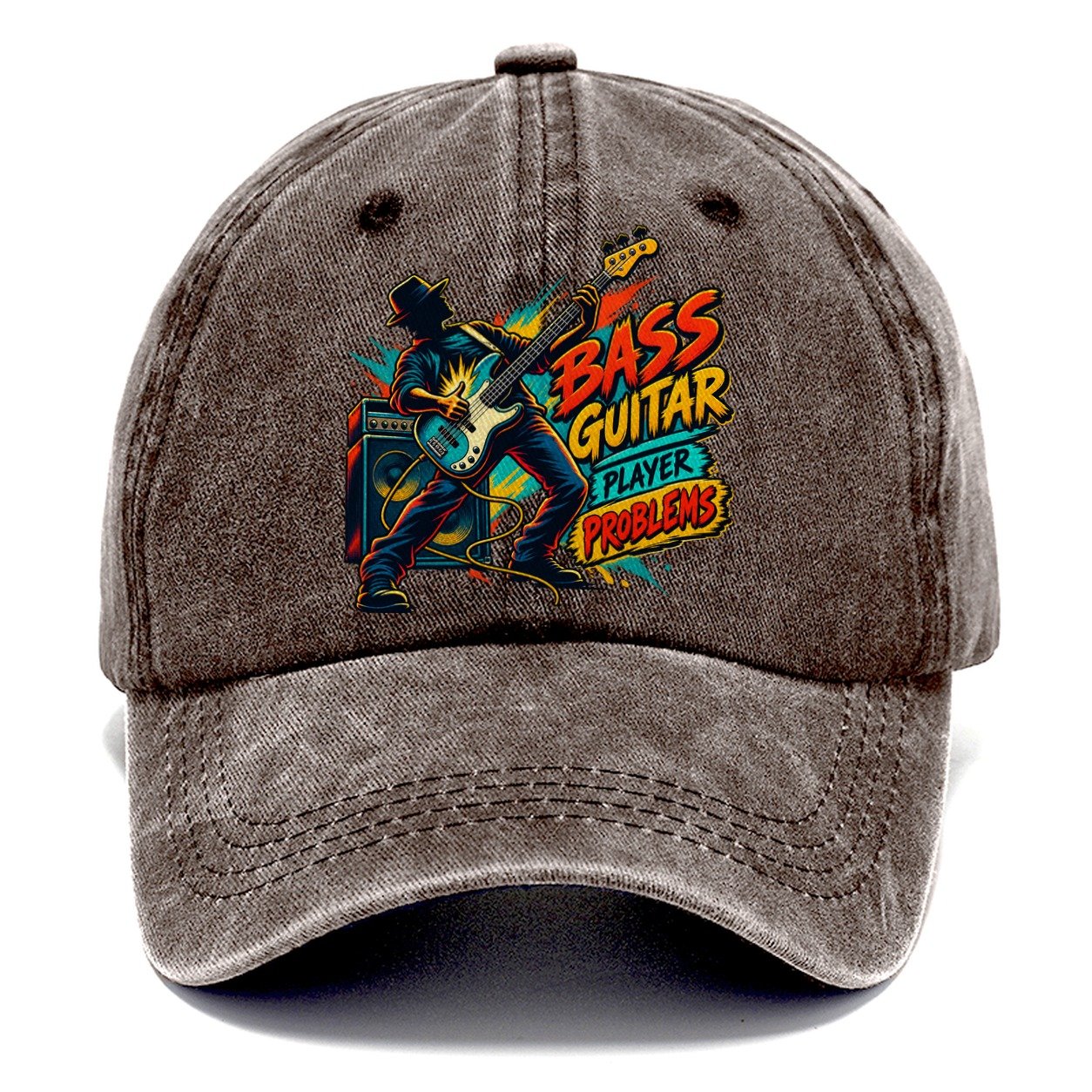 Bass Guitar Player Problems Music Instruments Classic Cap – Brown