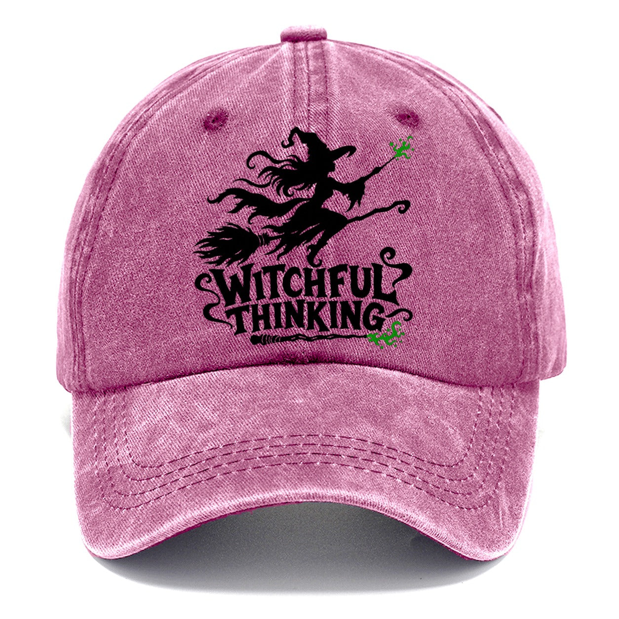 Witchful Thinking Slogan Witch Magic Classic Cap – Dusty Rose