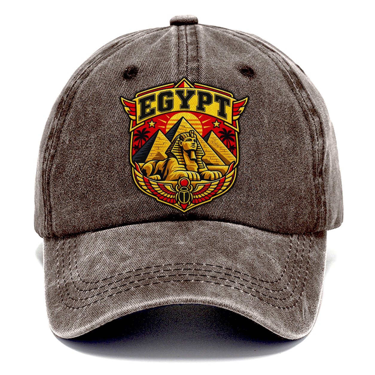 Egypt Retro Badge Country Logos Classic Cap – Brown