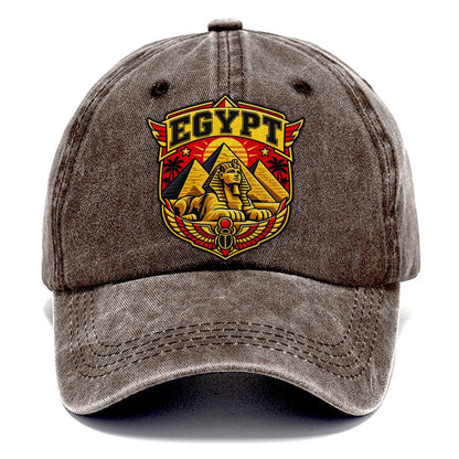 Egypt Retro Badge Country Logos Classic Cap – Brown