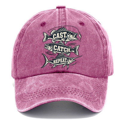 Cast Catch Repeat Fishing Elegant Classic Cap – Dusty Rose