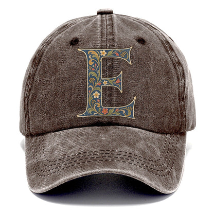 Wildflower E Monogram Classic Cap – Brown