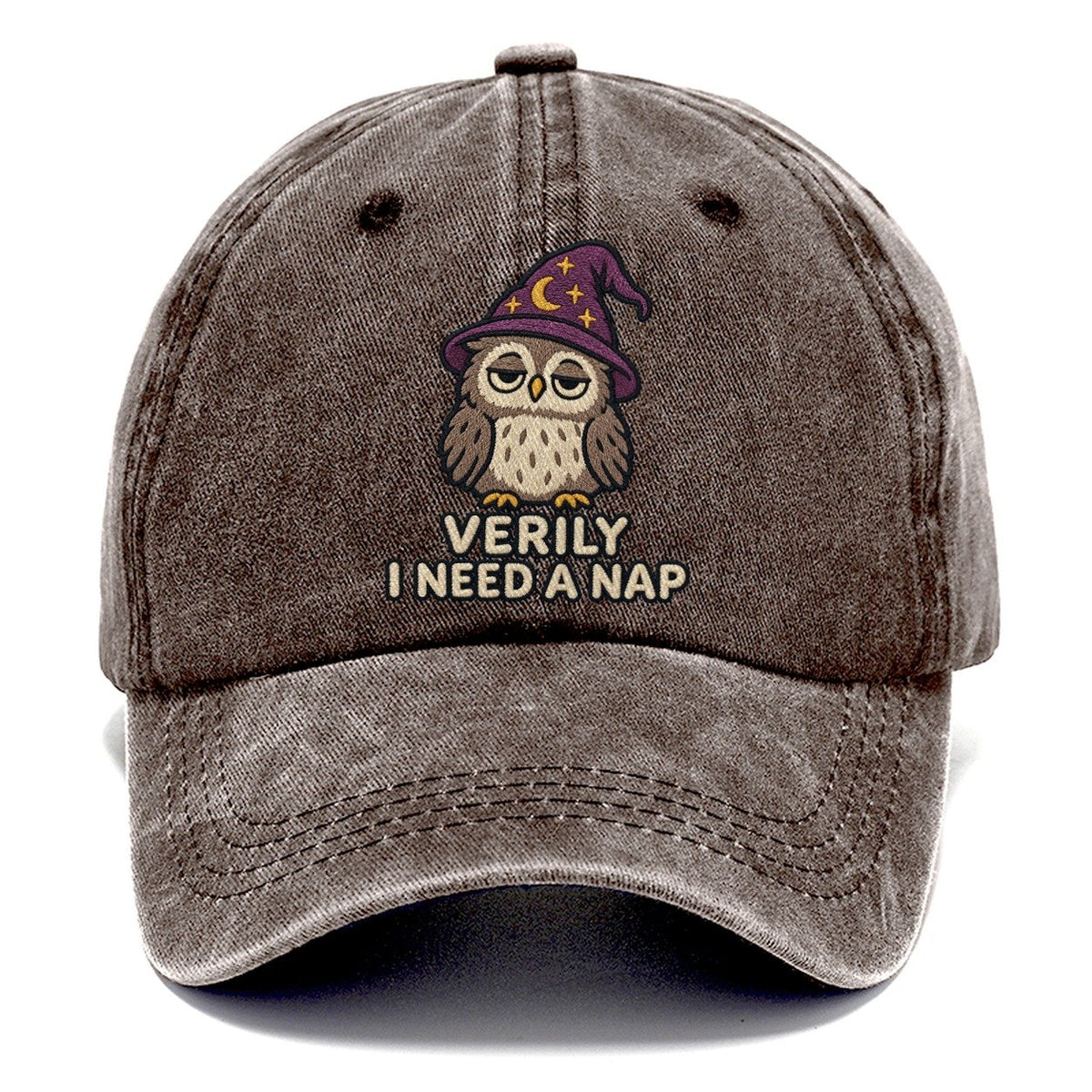 Owl Wizard Weary Court Classic Cap – Brown