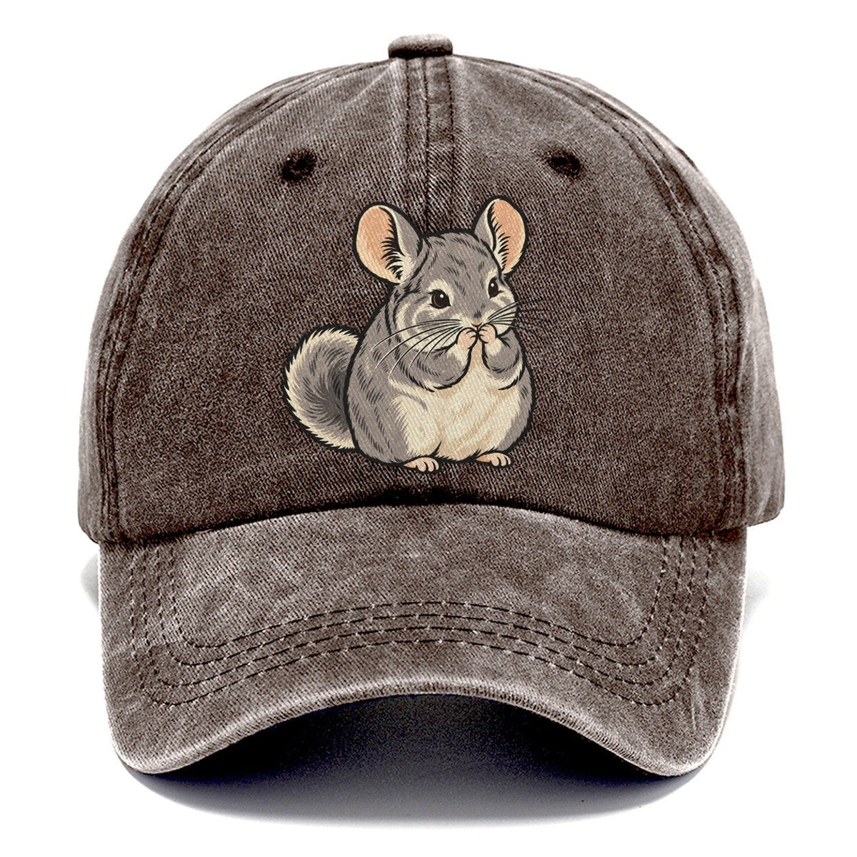 Chinchilla Whisker Wash Small Pet Logos Classic Cap – Brown