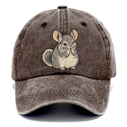 Chinchilla Whisker Wash Small Pet Logos Classic Cap – Brown