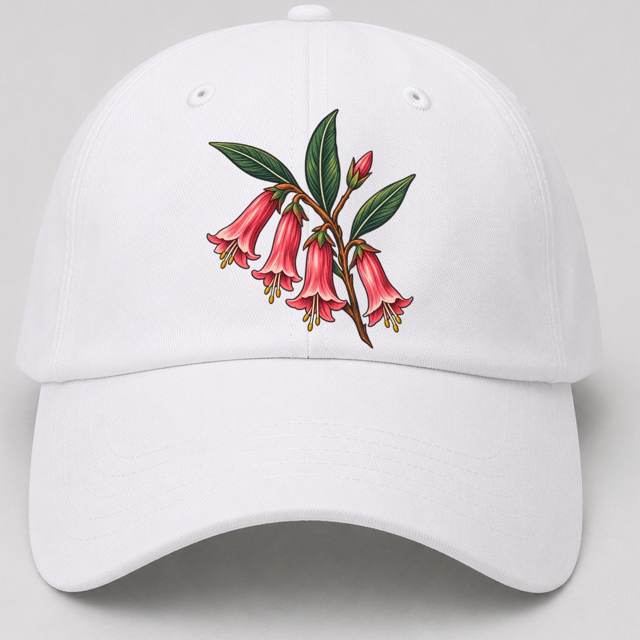 Victoria Common Pink Heath Australia Cultural Icons Baseball Cap – White