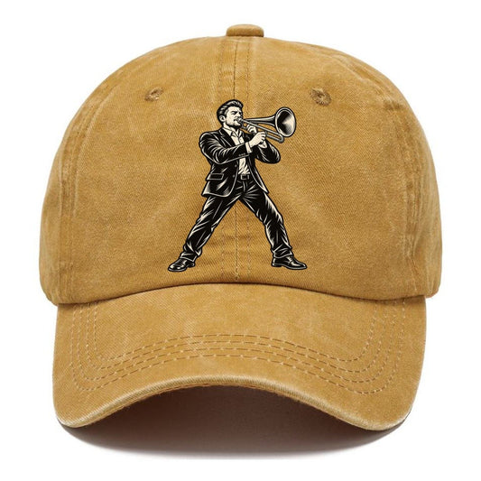 Trombonist Close Position Accent Global Music Ink Figures Classic Cap – Golden Harvest