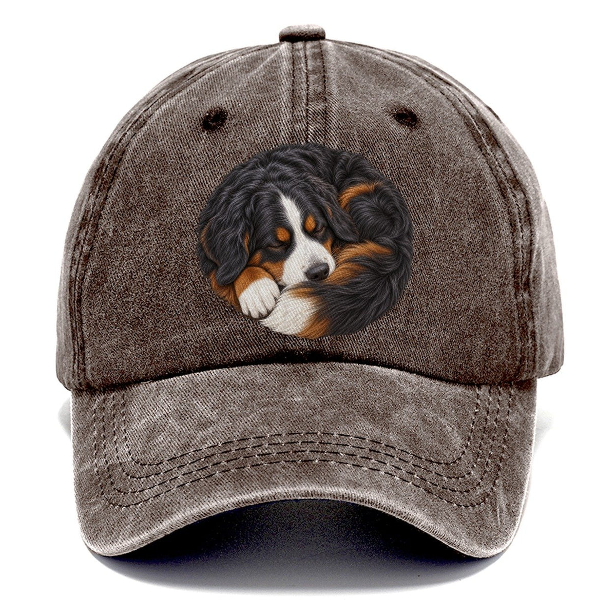 Bernese Round Hearth Nap Pastimes Companions Classic Cap – Brown