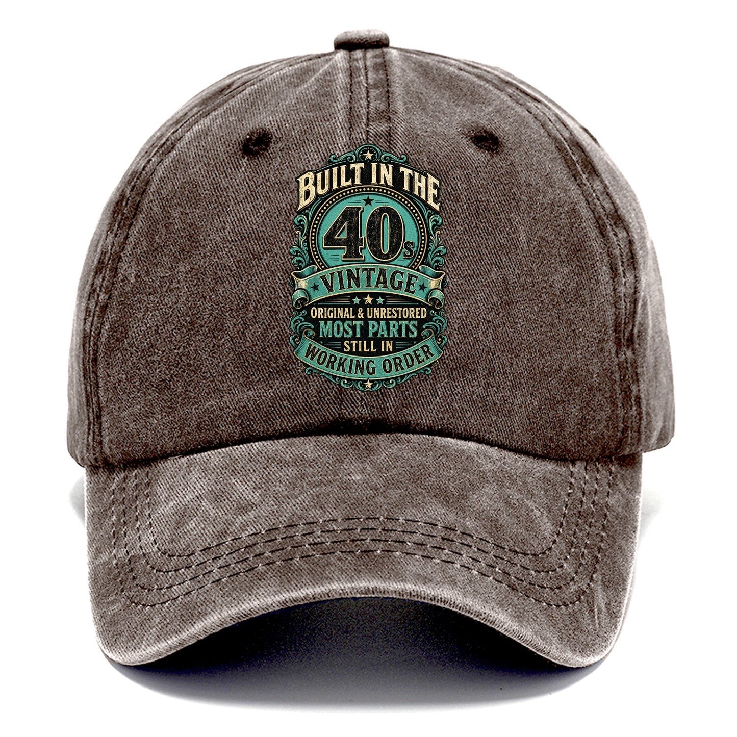 Built In The 40s Vintage Working Order Classic Cap – Brown