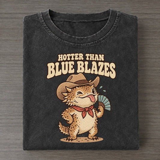 Hotter Than Blue Blazes Well I Declare Vintage T-shirt – Black