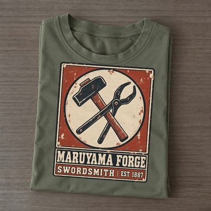 Maruyama Forge Noren Trade Co Classic T-shirt – Army Green