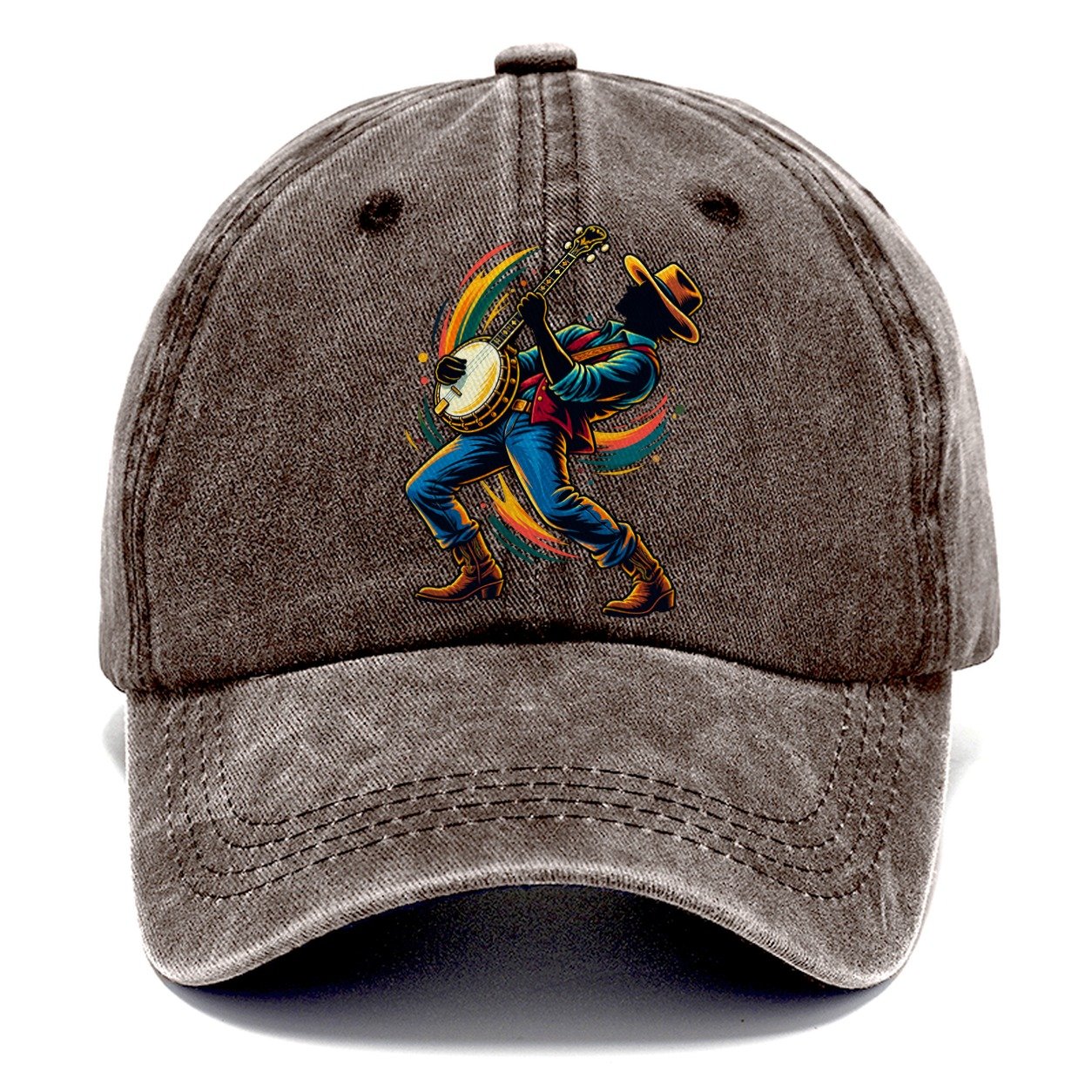 Banjo Icon Music Instruments Classic Cap – Brown