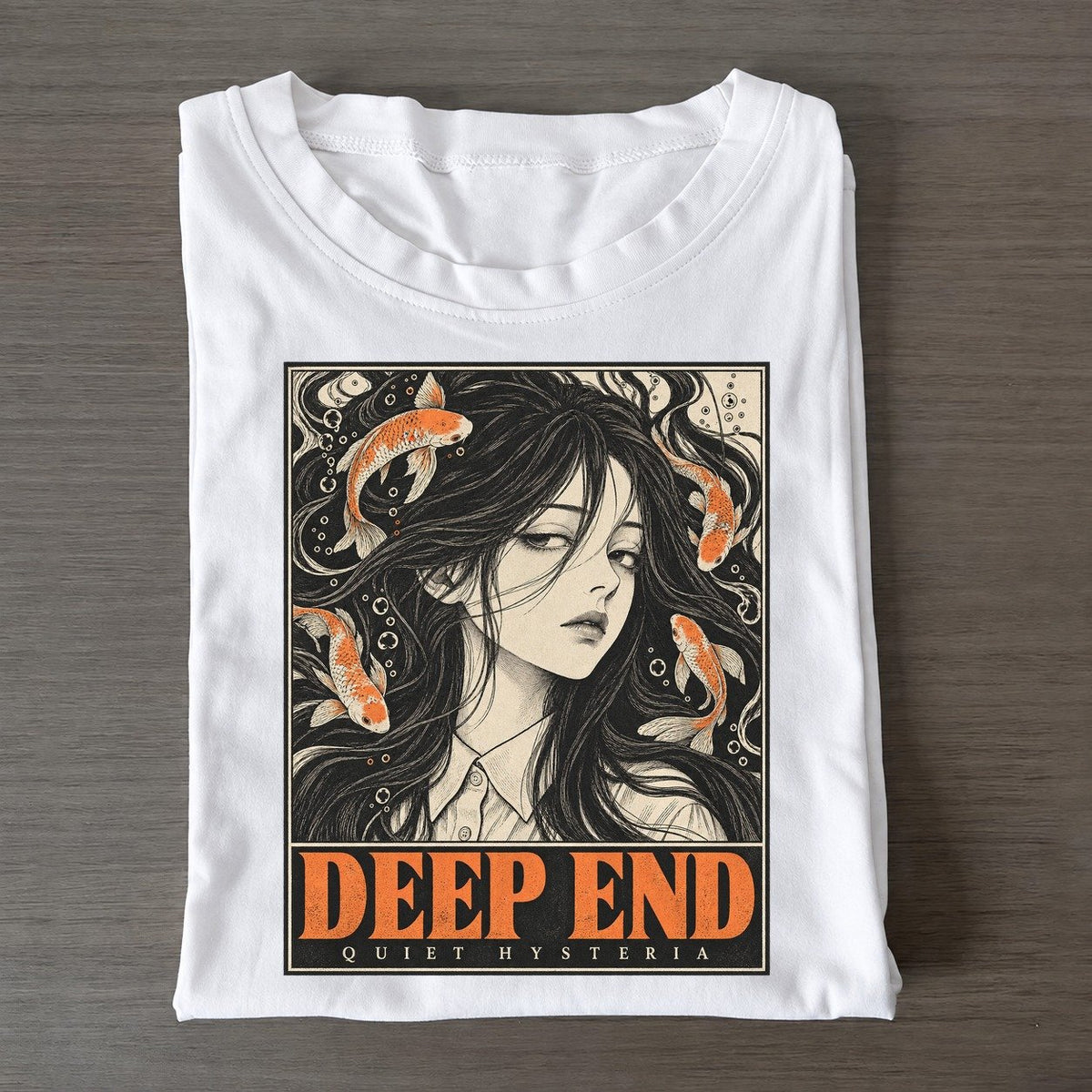 Deep End Quiet Hysteria Classic T-shirt – White