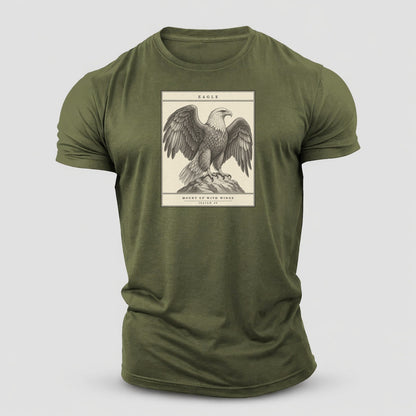 Eagle Specimen Plate Creature Canticle Cotton T-Shirt – Army Green