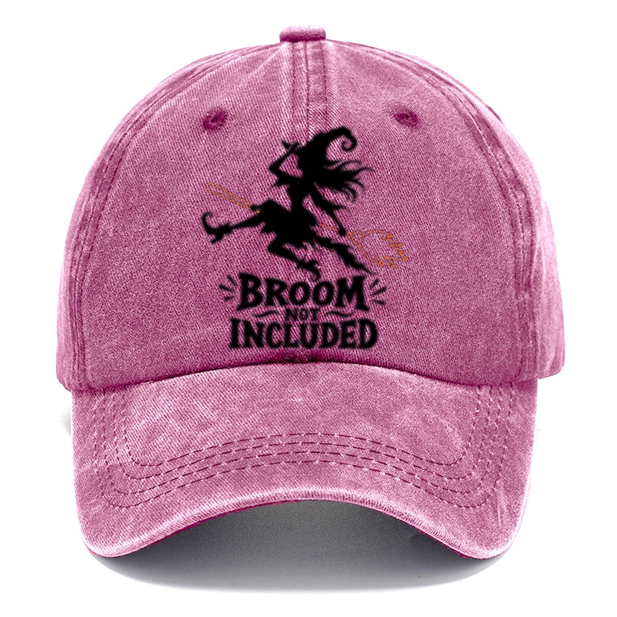 Broom Not Included Slogan Witch Magic Classic Cap – Dusty Rose