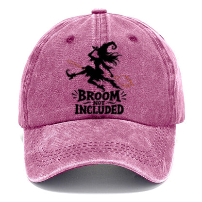 Broom Not Included Slogan Witch Magic Classic Cap – Dusty Rose