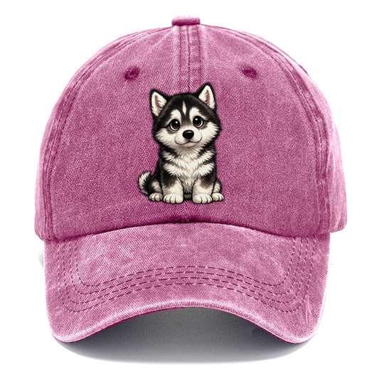Alaskan Malamute Sitting Sweetheart Classic Cap – Dusty Rose