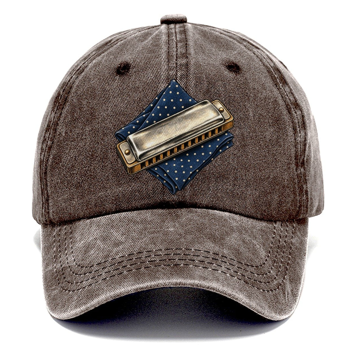 Harmonica Indigo Fold Pastimes Companions Classic Cap – Brown