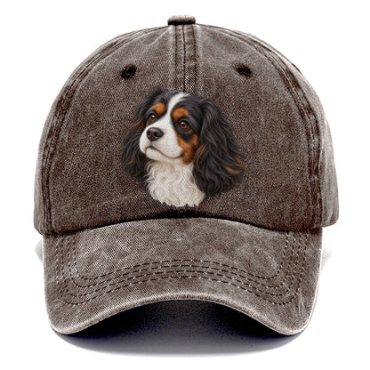 Cavalier Tricolour Smile Pastimes Companions Classic Cap – Brown