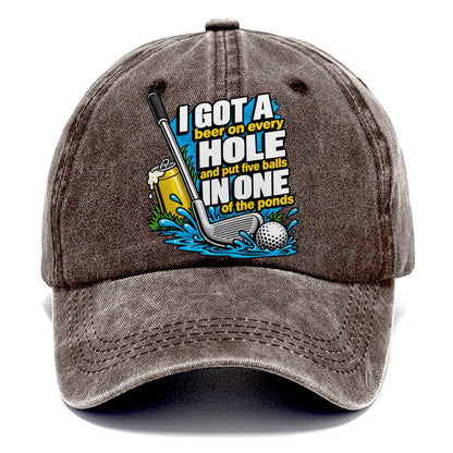 Beer on Every Hole Classic Cap – Brown