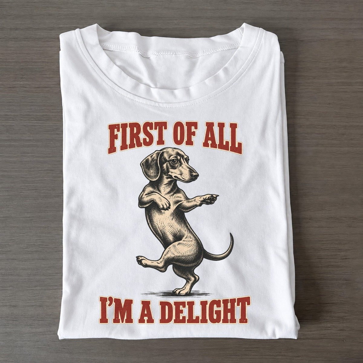 Dachshund Dog Declarations Classic T-shirt – White