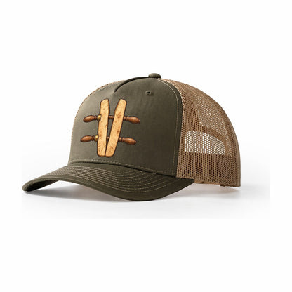 Wooden Handscrew Clamp Woodworking Trucker Hat – Olive Khaki